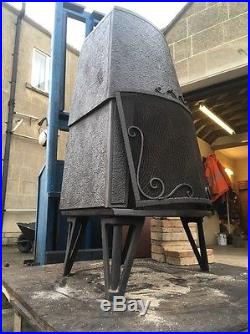 Trolla Free standing Wood buring Norwegian Cast Iron Stove Black Rear Flue Exit Trolla Free standing Wood buring Norwegian Cast Iron Stove Black Rear Flue Exit