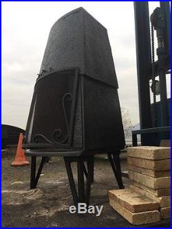 Trolla Free standing Wood buring Norwegian Cast Iron Stove Black Rear Flue Exit Trolla Free standing Wood buring Norwegian Cast Iron Stove Black Rear Flue Exit