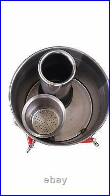 Turkish Samovar 3,5 L Tea kettle Take Anywhere Wood Burning Stove with 2 taps