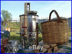 Turkish Traditional Samovar 4,25 L Tea kettle Take Anywhere Wood Burning Stove