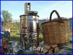 Turkish Traditional Samovar 4 L Tea kettle Take Anywhere Wood Burning Stove