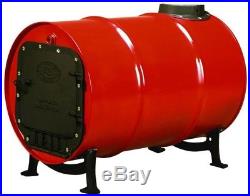 US Stove Barrel Stove Kit Wood Burning Double Drum Adapter Cabin Garage Heater