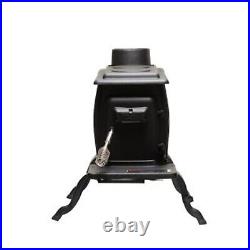 US Stove Company Rustic 900 Square Foot Clean Burning Cast Iron Log Wood Stove