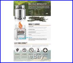 Ultra Light Weight Wood Burning BBQ Backpacking Camping Solo Stove New Canada