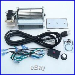 Universal Upgraded Blower Fan Kit for Wood / Gas Burning Stove or Fireplace