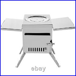 VEVOR Outdoor Camping Stove Camp Tent Stove Potable Wood Burning Stove 6 Pipes