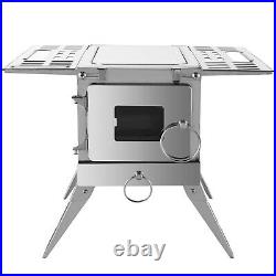 VEVOR Tent Wood Stove, Wood Burning Stove800 Cubic Inch, Tent Stove for Camping