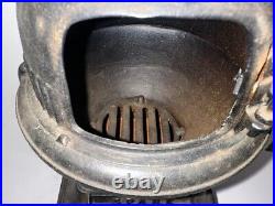 VINTAGE Spark Salesman Sample Cast Iron Pot Belly Wood Cook Stove-13