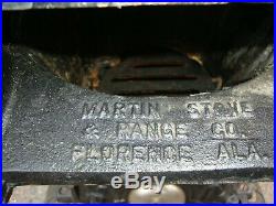 VINTAGE WOOD BURNING STOVE MARTIN STOVE & RANGE CO. No. 8 Cast Iron