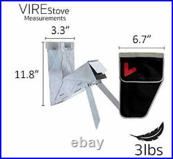VIRE Stove Wood Burning Rocket Stove Kit, lite & Portable For Outdoor
