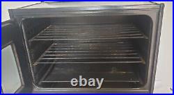 VTG NEW PERFECTION STOVE TOP WARMING OVEN STAMPED BLACK METAL withBlue Enamel