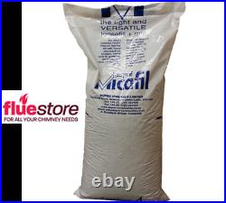 Vermiculite insulation For Wood Burning Stoves and flexible flue liners x2