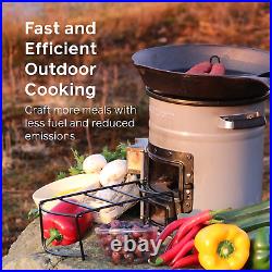 Versa, High-Efficiency, Wood-Burning, 14.25 Lbs Portable Rocket Stove for Outdoo Versa, High-Efficiency, Wood-Burning, 14.25 Lbs Portable Rocket Stove for Outdoo