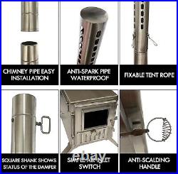 Versatile Portable Wood Burning Stove with Attractive Flame and Safety Features Versatile Portable Wood Burning Stove with Attractive Flame and Safety Features