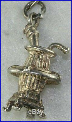 Vintage 1960's Sterling Silver Wood Burning Cook Stove Charm