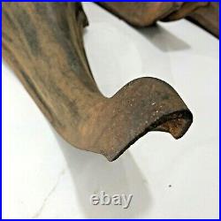 Vintage Antique Set Of 4 Cast Iron Wood Burning Cook Stove Legs Feet 13 Ornate