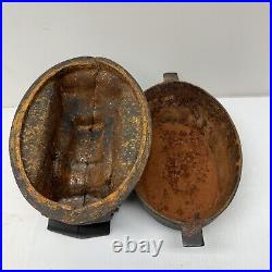 Vintage Cast Iron Steam Train Humidifier For Wood Stove