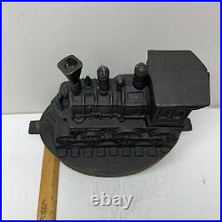 Vintage Cast Iron Steam Train Humidifier For Wood Stove