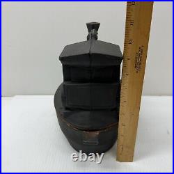 Vintage Cast Iron Steam Train Humidifier For Wood Stove
