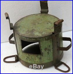 Vintage Cooking heating forged Iron Sigdi Sigri stove Wood Burning Fire Pit mini