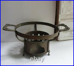 Vintage Cooking heating forged brass made stove Wood Burning Fire