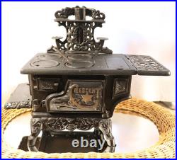 Vintage Example Cast Iron Crescent Wood Burning Stove Complete Not For Burning Vintage Example Cast Iron Crescent Wood Burning Stove Complete Not For Burning