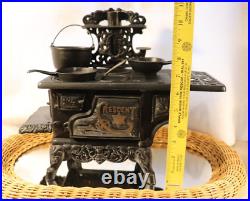 Vintage Example Cast Iron Crescent Wood Burning Stove Complete Not For Burning Vintage Example Cast Iron Crescent Wood Burning Stove Complete Not For Burning