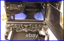 Vintage Example Cast Iron Crescent Wood Burning Stove Complete Not For Burning Vintage Example Cast Iron Crescent Wood Burning Stove Complete Not For Burning