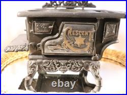 Vintage Example Cast Iron Crescent Wood Burning Stove Complete Not For Burning Vintage Example Cast Iron Crescent Wood Burning Stove Complete Not For Burning