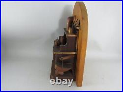 Vintage Folk Art Wooden Wood Burning Kitchen Stove Sculpture