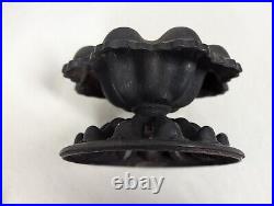 Vintage Ornate Round Cast Iron Black Steamer Pot Wood Stove Humidifier Vintage Ornate Round Cast Iron Black Steamer Pot Wood Stove Humidifier
