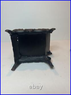 Vintage Small Mini CRESCENT Brand Wood Burning Replica Cast Iron Stove Dollhouse