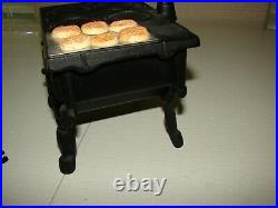 Vintage Small Mini Wood Burning Replica Cast Iron Stove Crescent ORIGINAL BOX