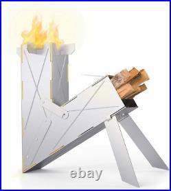 Vire Stove Portable & Foldable Outdoor Wood Burning Rocket