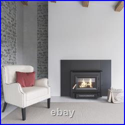 Vogelzang Plate Steel Wood Burning Fireplace Insert with Blower, 69,000 BTU