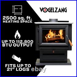 Vogelzang Plate Steel Wood Stove, 112,800 BTU, Model# VG2520-P
