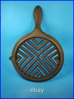 Vtg Cast Iron Griswold Style Broiler Grill Insert Cook Top Wood Burning Stove