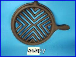 Vtg Cast Iron Griswold Style Broiler Grill Insert Cook Top Wood Burning Stove