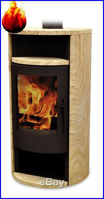 Warm Air Burning Stove Florida Tinjan 6,5 Kw Wood Design