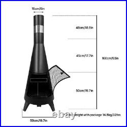 With Molly 231 outdoor camping fireplace type Wood Burning Camp Stove black