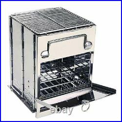 Wood Burning Camp Stove Folding Stainless Steel 304# Grill Small/large Portable