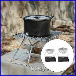 Wood Burning Camp Stove Grill Equipment Portable Stove Charcoal with Carry Bag