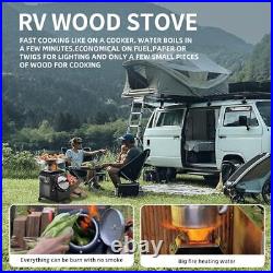 Wood Burning Camp Stove, Outdoor Portable Wood Burning Camp Stove, Stove-A Wood Burning Camp Stove, Outdoor Portable Wood Burning Camp Stove, Stove-A