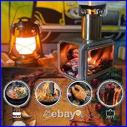 Wood Burning Camping Stove, Portable Camping Stove for Backpacking Stainless Wood Burning Camping Stove, Portable Camping Stove for Backpacking Stainless