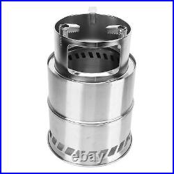 Wood Burning Camping Stove Stainless Steel Potable Wood With Storage Bag