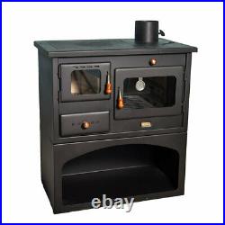 Wood Burning Cooking Stove Fireplace Cast Iron Top 10 kw Cooker Prity 1P34