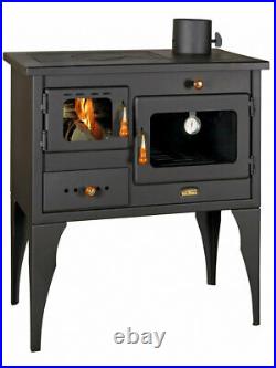 Wood Burning Cooking Stove Fireplace Cast Iron Top 10 kw Cooker Prity 1 P34-L