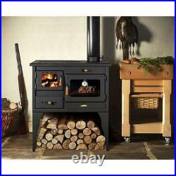 Wood Burning Cooking Stove Fireplace Cast Iron Top 10 kw Cooker Prity 1 P34-L