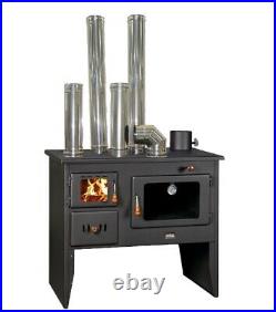 Wood Burning Cooking Stove Prity SET OF PIPES INCLUDED 14kw heating power
