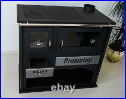 Wood Burning Cooking Stove SET OF PIPES INCLUDED 11kW heating power 3 Hot Plates